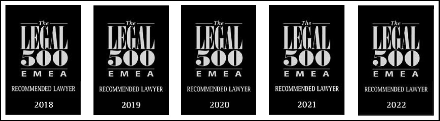 Legal 500 Recommended Lawyer